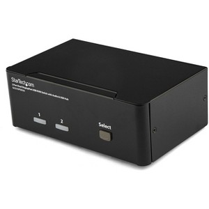 StarTech 2 Port Dual DisplayPort USB KVM Switch with Audio SV231DPDDUA - 1 of 4