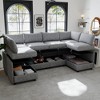 Gulches Modular Sectional Sofa Convertible Sofa Seat With Storage - 2 of 4