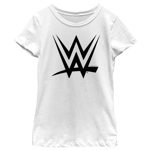 Girl's WWE Black Logo T-Shirt - 1 of 4