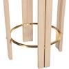 Meridian Furniture,Harrison Black Vegan Leather Counter Stool - 4 of 4