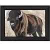 HomeRoots The Boss Bison Only Black Framed Print Wall Art - 4 of 4