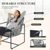 Kumasinova Chenille Accent Chair,Upholstered Living Room Chairs with Metal Frame,Storage Pocket,Comfy Reading Armchair for Bedroom,Apartment - 4 of 4