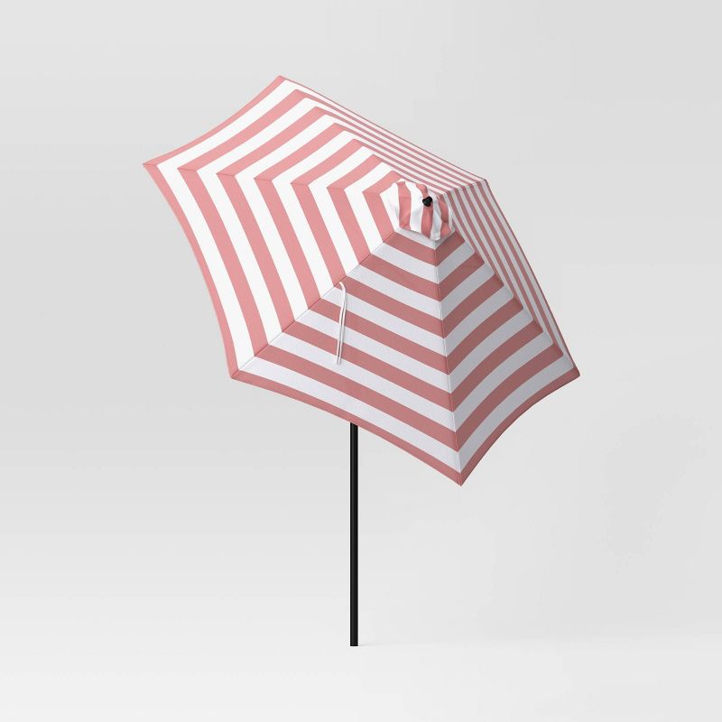 9' Round Cabana Stripe Outdoor Patio Market Umbrella with Black Pole - Threshold™, 4 of 8