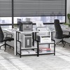 Aheaplus 30.3" Adjustable Printer Stand with Charging Station, Moveable Printer Table with Storage - 2 of 4