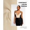 SHAPELLX Shapewear Bodysuit for Women Thong Backless Body Shaper Tummy Control U Plunge Strapless Top Corset Bodysuit—Beige 38 - 3 of 3