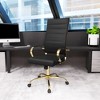 LeisureMod Benmar High-Back Leather Office Chair with Swivel, Tilt, and Adjustable Height - image 2 of 4