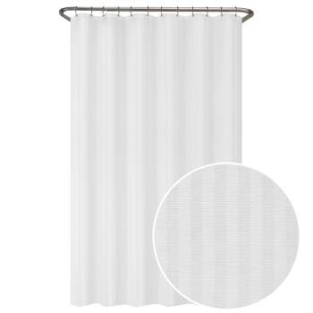 Ultimate Striped Shower Liner White - Zenna Home