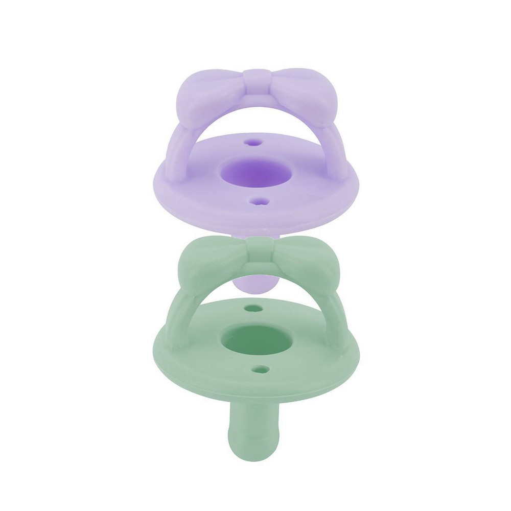 Photos - Bottle Teat / Pacifier Itzy Ritzy Sweetie Soother Pacifier - Purple Diamond & Mint - 2ct 