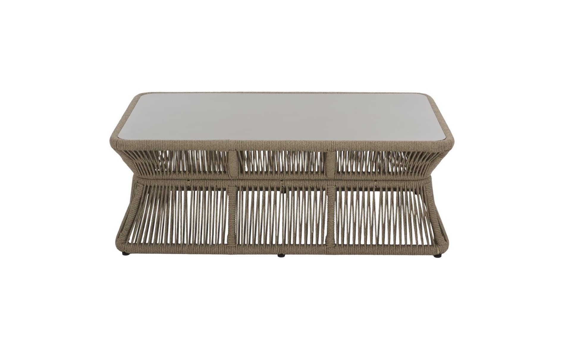 Gillian Rectangle Coffee Table - Indoor/Outdoor - PAT7570 - Heather Tan/Ivory - Safavieh