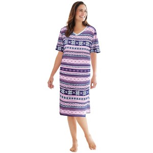Dreams & Co. Print Sleepshirt - 1 of 4