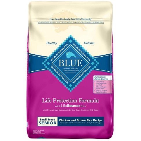 Blue Buffalo Small Breed Senior Chicken & Brown Rice Dry Dog Food ...