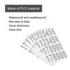 Unique Bargains Office Home Warehouse Self-Adhesive Mailbox Numbers Sticker 15 Sheet - 3 of 4