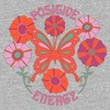 Juniors Womens Lost Gods Positive Energy Butterfly T-Shirt - 2 of 4