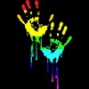 Adult Design By Humans Flag Rainbow Pride Hands By Avocato T-Shirt - 2 of 2