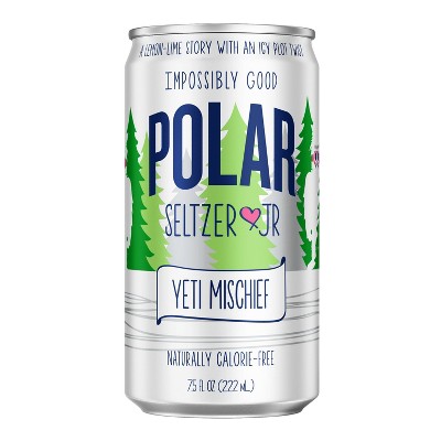 Polar Jrs Yeti Mischief Sparkling Water - 10pk/7.5 fl oz