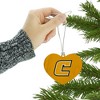 University of Tennessee at Chattanooga Secondary Logo Heart Love Wood Christmas Tree Holiday Ornament - 3 of 3