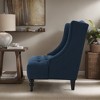 Hrinhom 27.3" W Mid-Century Modern Reading Chair,Upholstered Accent Chair,Wingback Chair With Solid Wood Legs - 3 of 4