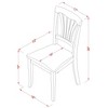 East West Furniture, Avon  Chair  for  dining  room  With  Faux  Leather  Seat  -  Black    Finish,  Set  of  2 - 3 of 3