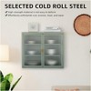 Wall Cabinet with Glass Door, Glass Display Cabinet, Kitchen Storage Cabinet with Detachable Shelves - 3 of 4
