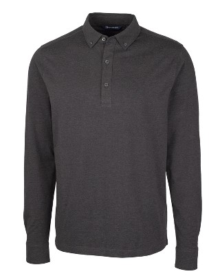 Cutter & Buck Men's Long-sleeve Advantage Jersey Polo Shirt : Target