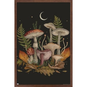 Trends International Episodic Drawing - Autumn Mushrooms Framed Wall Poster Prints - 1 of 4