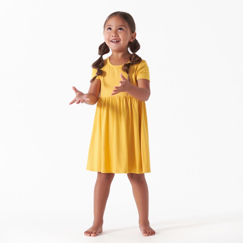 Gerber Toddler Girls' Short Sleeve Twirl Dress, 4 of 13