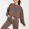 Simply Sage Market Sea La Vie 3 Across Lightweight Garment Dyed Sweatshirt - XL - Espresso - 2 of 4