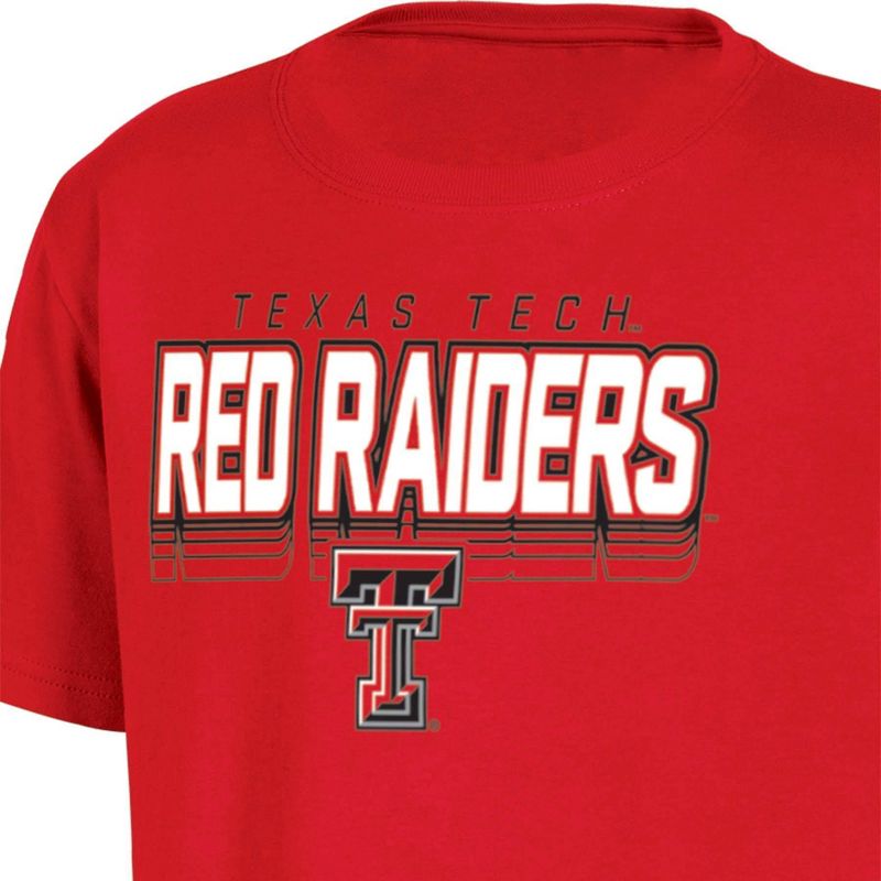 NCAA Texas Tech Red Raiders Boys&#39; Core T-Shirt, 3 of 4