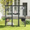 Costway Large Wooden Cat House 71'' Indoor Outdoor Weatherproof Catio Kitten Enclosure - 2 of 4