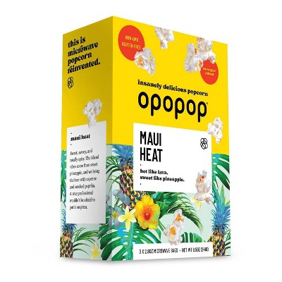 Opopop Maui Heat Microwave Popcorn Sweet and Spicy - 8.5oz
