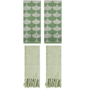 REGALWOVEN 4 Pcs Cotton Hand Towel for Bathroom - 1 of 4