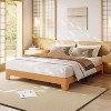 Acekool Platform Wood Bed Frame, No Headboard, Storage, Wooden Metal Slats - 2 of 4