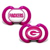 BabyFanatic Officially Licensed Unisex Pacifier 2-Pack - Pink NFL Green Bay Packers - 2 of 3