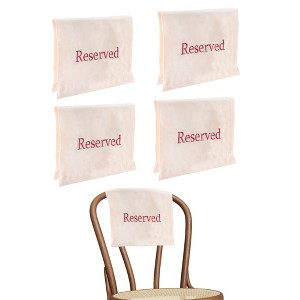 Darware Reserved Chair/Pew Cloths, 4pk; Reserved Signs for Pews, Chairs, and Events - 1 of 4