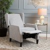 Sapphtopaz Modern Recliner Chair for Bedroom Accent Chair Upholstered Armchair with Wing Back and Studded Push Back Chair for Living Room - 3 of 4