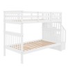 NicBex Twin Over Twin Bunk Bed with Safety Guardrail and Storage,Loft Bed with Ladder and Converts to 2 Beds,Noise Reduced Bunk Beds for Bedroom - 2 of 4