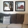 2Piece Vignette A Little Snow, Waiting for Spring Black Framed Wall Art for Living Room,Wall Art Print for Home Decor by Billy Jacobs - 2 of 4