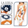 LA LEELA Women's Wrap Sarong Cover up Swimwear Wraps One Size Pearl Tie Dye - 3 of 4