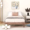 ALEXOUN Floating Wood Profile Platform Bed Frame without Headboard,with Sturdy Slats Support,No Box Spring Needed,Easy to Assemble - 4 of 4