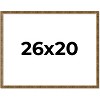 PosterPalooza | Textured Gold Picture Frame - UV Acrylic, Backing Board, Hanging Hardware Included - 3 of 4