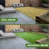 Dexmalle Patio 6 FT x 10 FT Fa6 FT x 10 FT Fake Grasske Grass with Drain Holes - 4 of 4