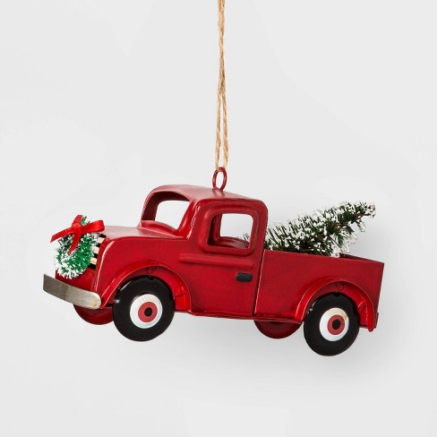Truck Christmas Ornament Red Wondershop