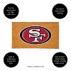 EvergreenNFLSan Francisco 49ers Logo Natural Coir 28 x 16 Inches Indoor Outdoor Doormat - 4 of 4