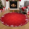 Washable Christmas Area Rug Ultra-Soft Snowflake Xmas Bedroom Carpet - 3 of 4