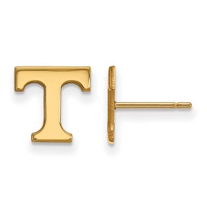 Black Bow Jewelry 14k Yellow Gold Tennessee Volunteers NCAA Post Earrings - 1 of 3