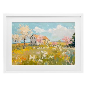 Stupell Industries Spring Barn Scene Framed Print Under Glass - 1 of 4