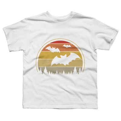 Boy's Design By Humans Vintage Retro Vampire Bats Halloween Costume By Chos T-Shirt