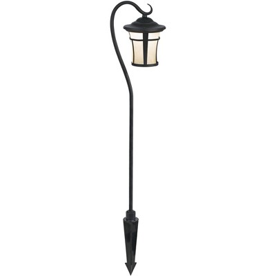 Textured Black Aluminum LED Pathway Lights Set of 2