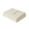 50"x70" Oversized Cozy Knit Throw Blanket Ivory - Truly Soft: Polyester, Year-Round Comfort - 2 of 4