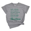 Simply Sage Market Christmas Words Garment Dyed Tee - L - Grey - 2 of 4